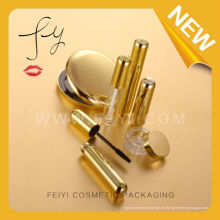 Serie de embalaje cosmético vacío de oro de lujo